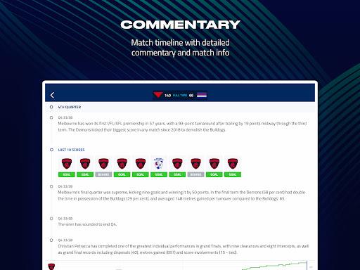 AFL Live Official App スクリーンショット 1