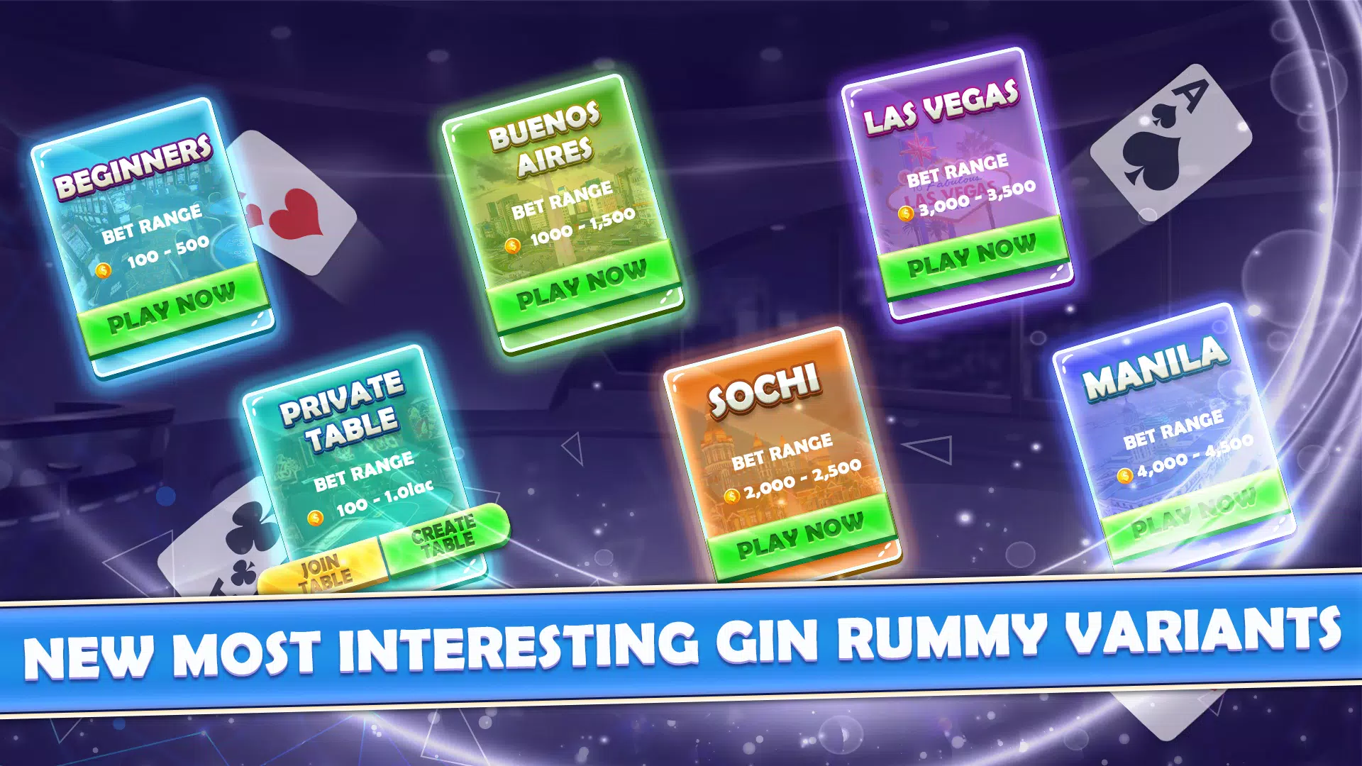 Gin Rummy Multiplayer 螢幕截圖 1