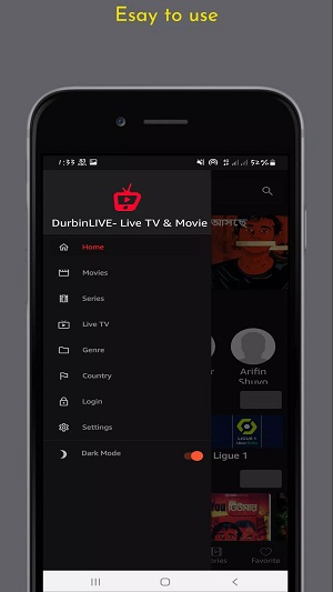 Durbin TV apk voor Android