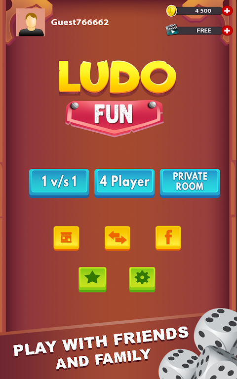 Ludo Fun: Free Family Dice Game ภาพหน้าจอ 1
