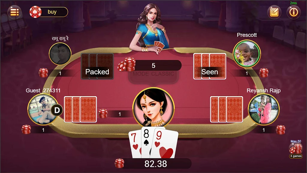 Teen Patti Moment Capture d'écran 2