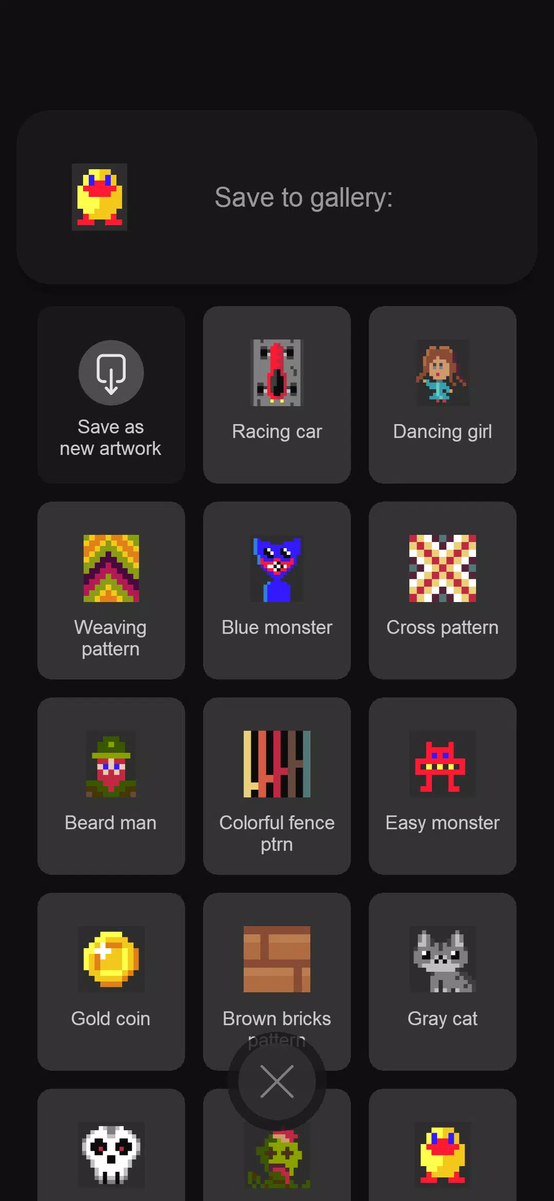 Easy pixel art maker editor Captura de tela 1
