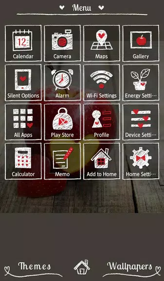 Schermata Heart Apple Theme +HOME 0