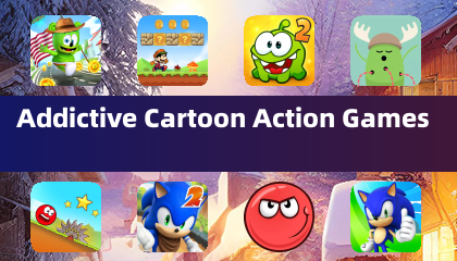 Juegos de acción de dibujos animados adictivos
