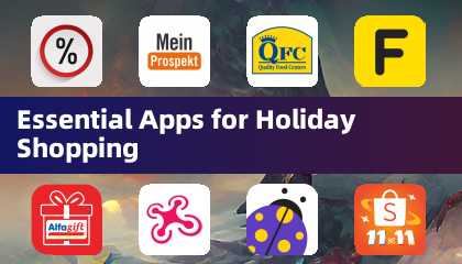 휴일 쇼핑을 위한 필수 앱